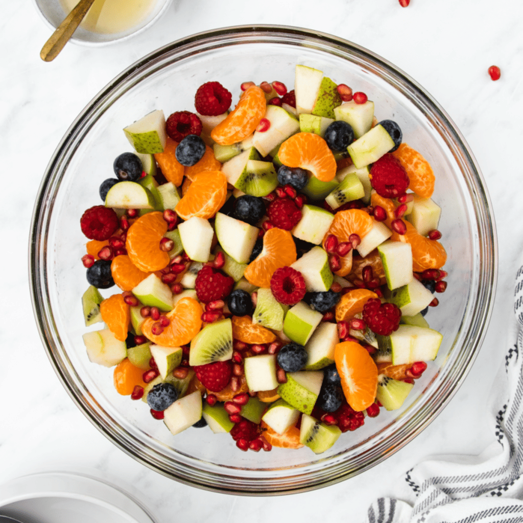 Christmas Fruit Salad - Vegetarian Mamma