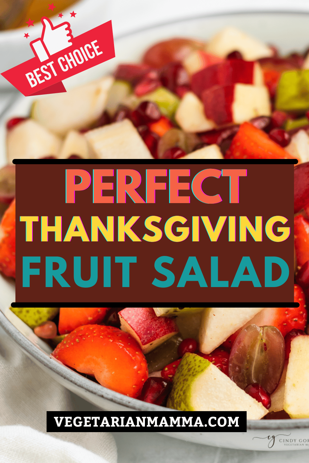 This easy Thanksgiving Fruit salad can be prepared quickly and is simply delicious tossed with pumpkin spice seasoning, lemon juice, and honey.