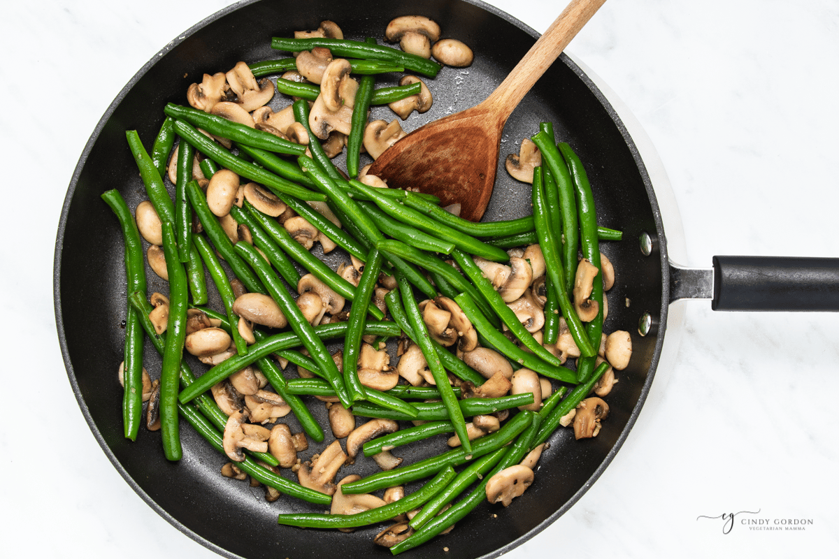 Green Beans and Mushrooms Vegetarian Mamma