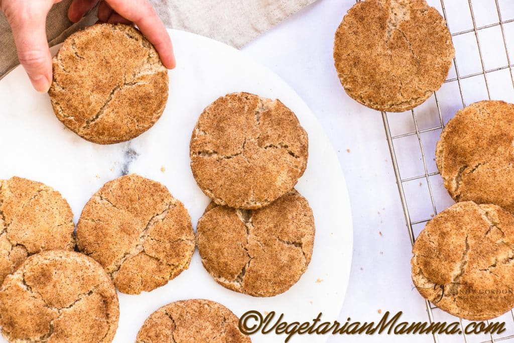 Post-baking, as the cookies are cooling.