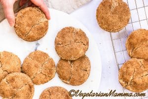 Post-baking, as the cookies are cooling.