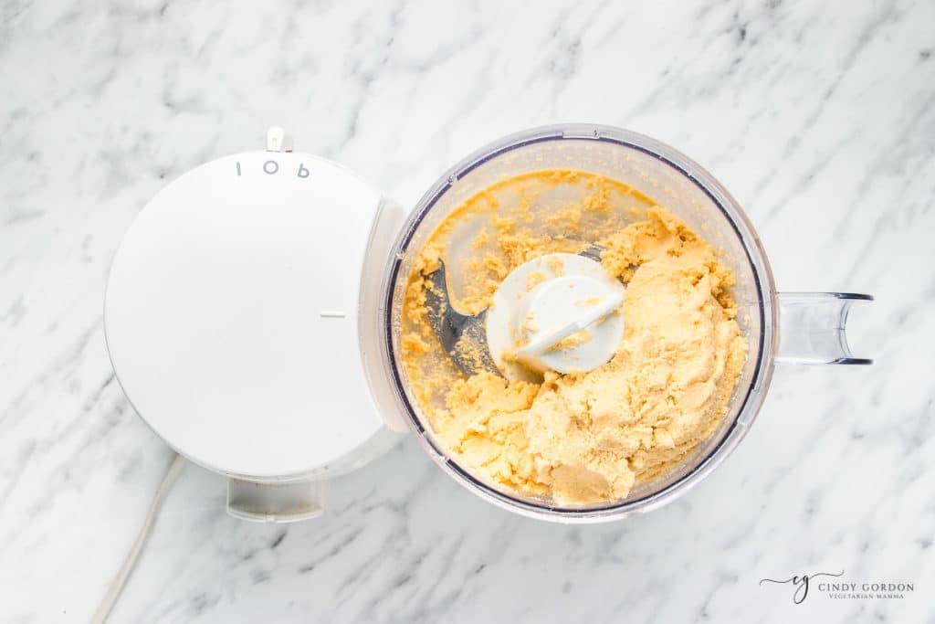 cococut flour pie crust in a food processor