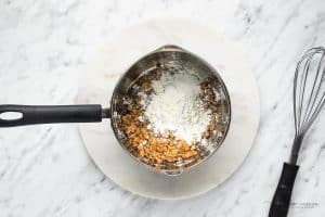 sugar and cornstarch in a small saucepan.