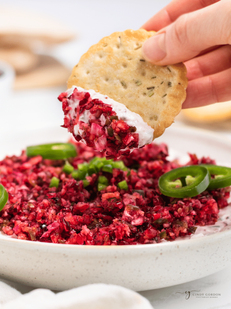 Cranberry Jalapeno Dip Vegetarian Mamma