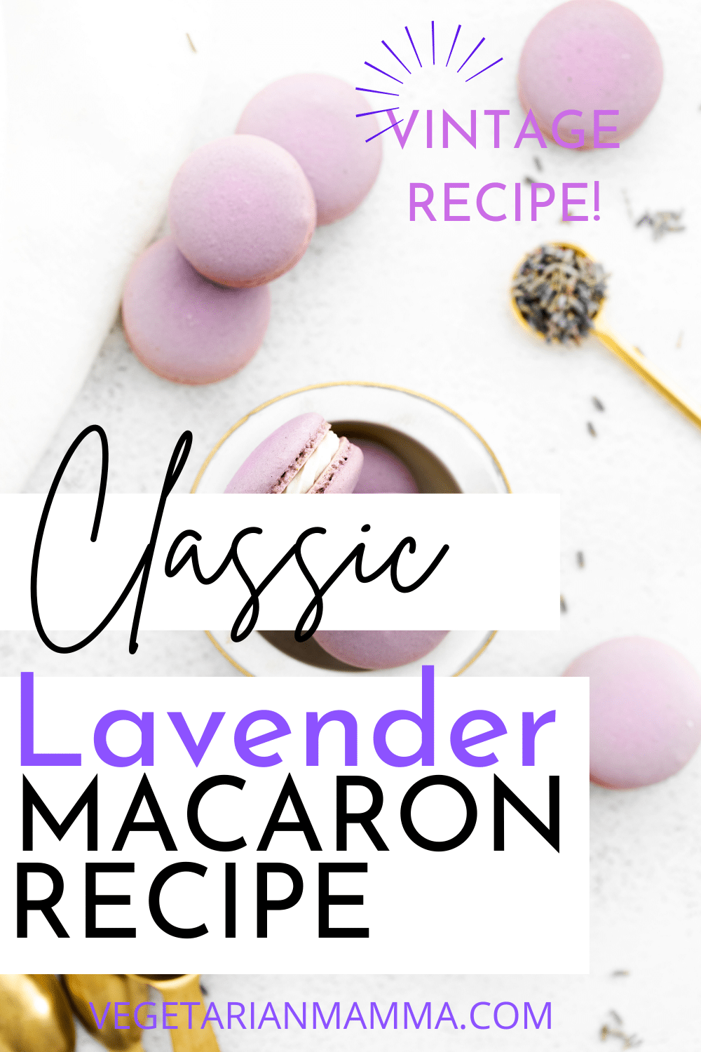 Sweet and deliciously floral Lavender Macarons seem so fancy, but they're really very easy to make!