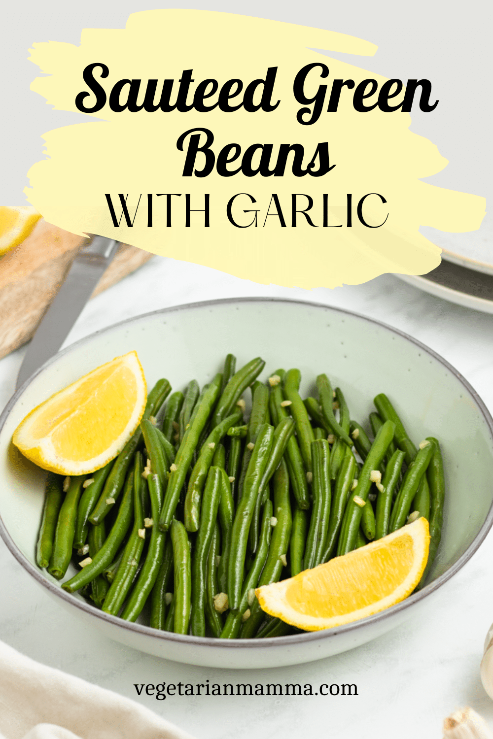 Sauteed Green Beans with Garlic is a super simple, super quick, and super delicious side dish! With just three ingredients, fresh green beans have never tasted so good.