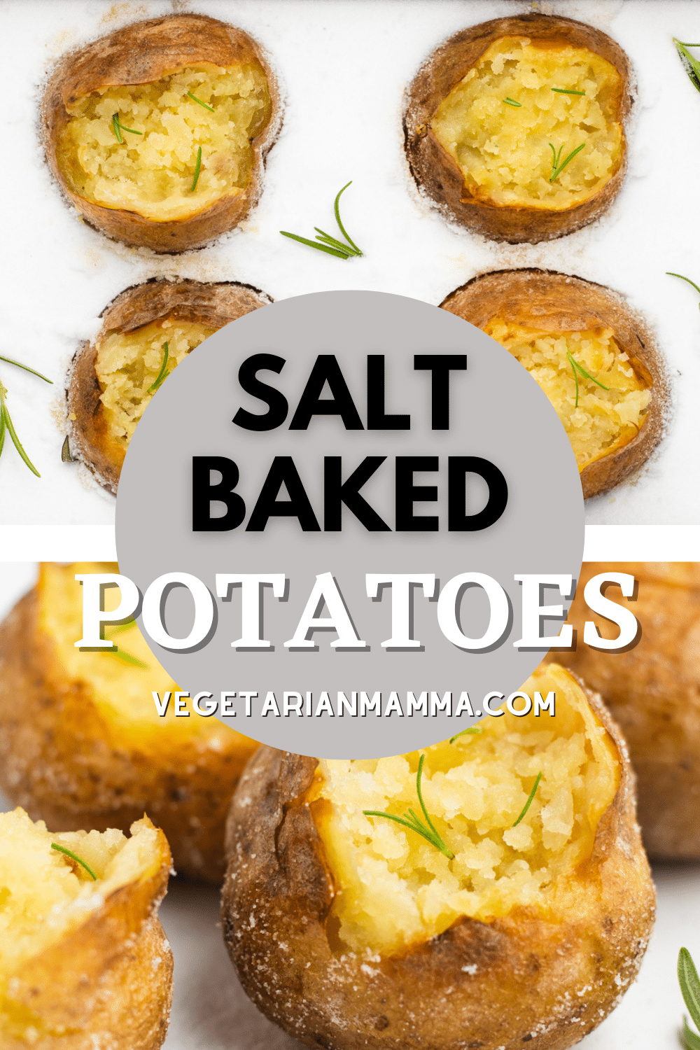 This recipe for Salt Baked Potatoes gives the perfect baked potato texture, with crispy, salty skin. Finish these with melted butter and fresh herbs and they'll make the perfect side dish for any meal.
