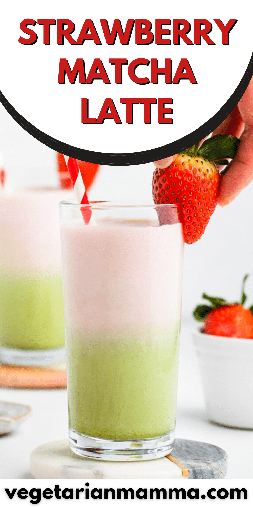 If you love strawberries and are a fan of iced matcha lattes, then this easy recipe for a frothy, sweet, and refreshing Strawberry Matcha Latte will be perfect for you!