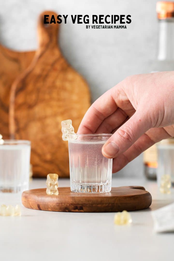 White Gummy Bear Shot Vegetarian Mamma