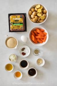 Collection of ingredients in different bowls