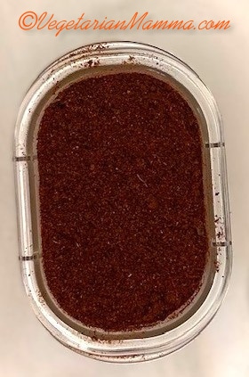 chili seasoning in a container.