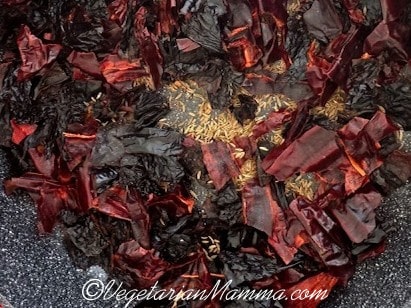pan full of dried chilies and cumin seeds