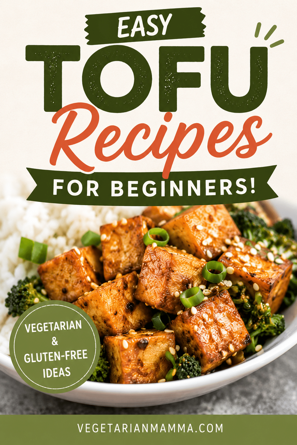 New to cooking tofu? Find easy tofu recipes for beginners, including crispy tofu, tofu dinners, bowls, and gluten-free vegetarian meal ideas. These simple tofu recipes are perfect for busy weeknights and plant-based meals. via @vegetarian mamma