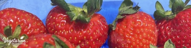 Close up of strawberries.